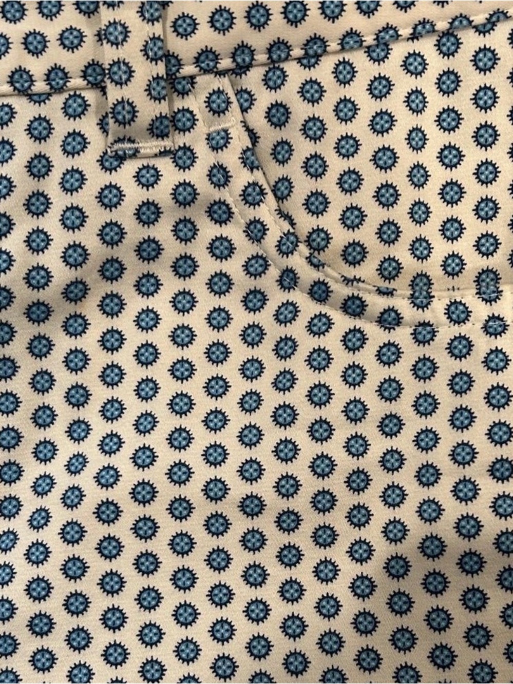 Brooks Brothers Classic Pants with Sunburst Polkadot Print